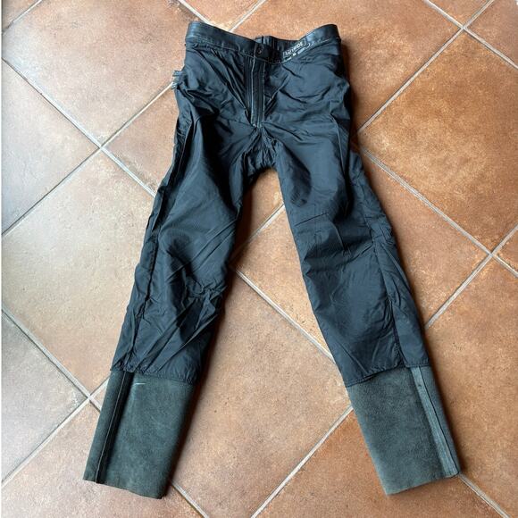 Outride Mens Black Leather Motorcycle Pants Heavy Weight Lined 4 Pocket size 36 - Picture 13 of 16